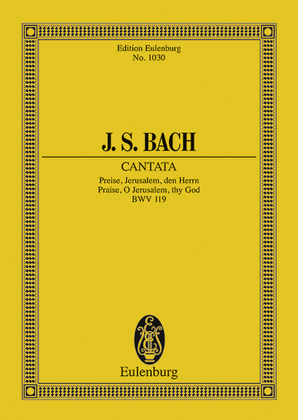 Book cover for Cantata No. 119 BWV 119