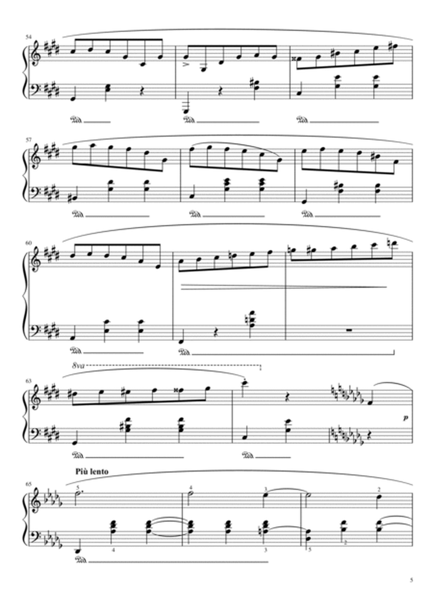 Chopin Waltz in C♯ Minor - Op. 64 No. 2 - Original With Fingered - Waltz No.7 image number null