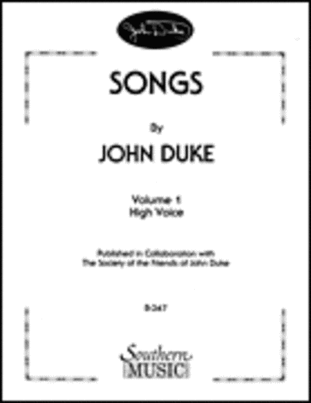 Songs By John Duke, Vol. 1