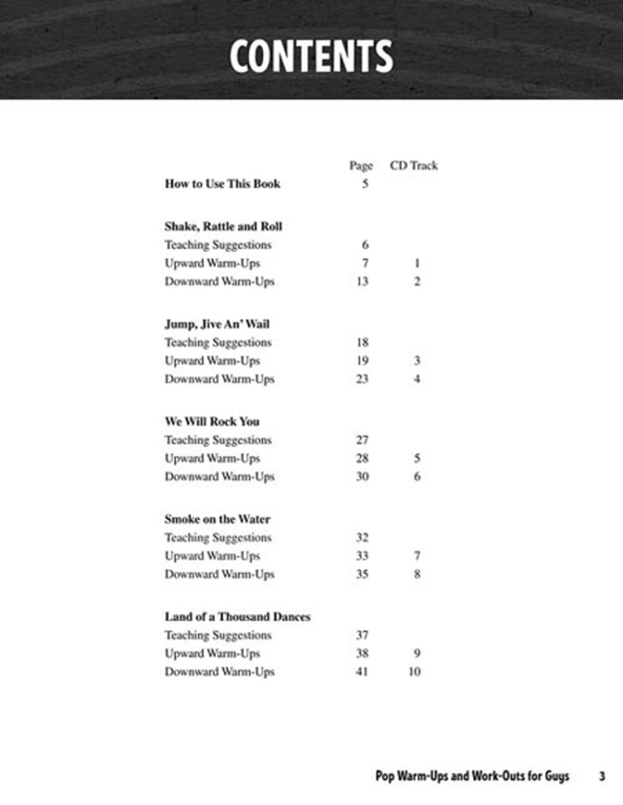 Pop Warm-Ups & Work-Outs for Guys image number null