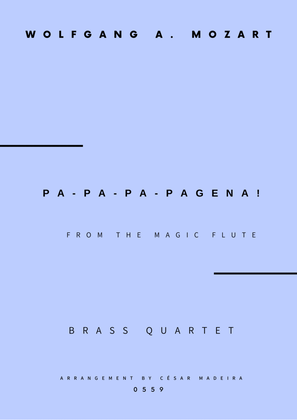 Papageno and Papagena Duet - Brass Quartet (Full Score and Parts)