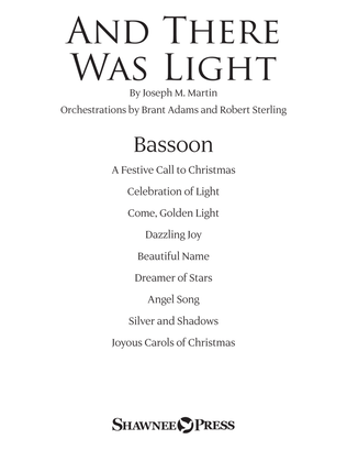 Book cover for And There Was Light - Bassoon