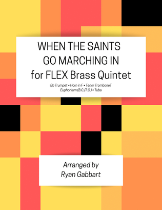 Book cover for When the Saints Go Marching In for Beginner Brass Quintet