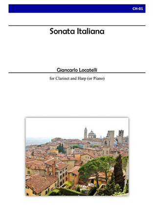 Book cover for Sonata Italiana for Clarinet and Harp