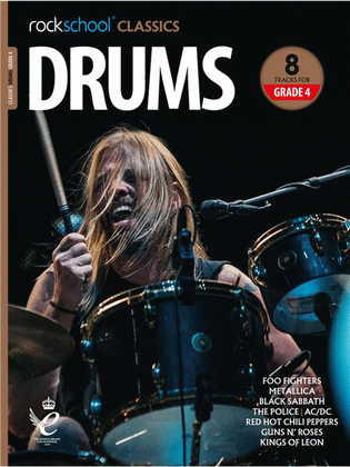 Book cover for Rockschool Classics Drums Grade 4