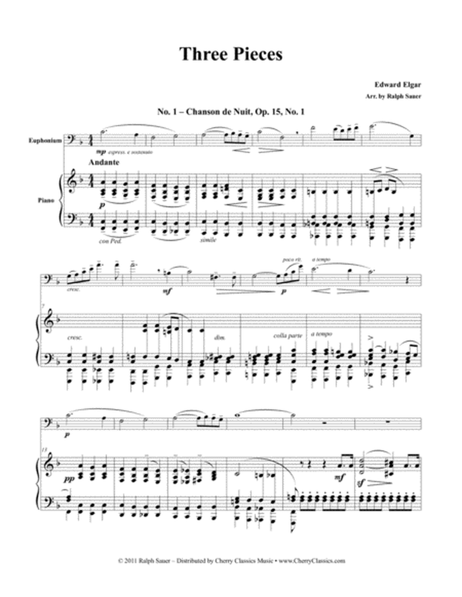 Three Pieces for Euphonium & Piano