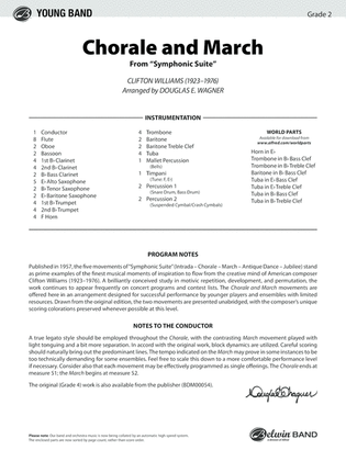 Chorale and March: Score