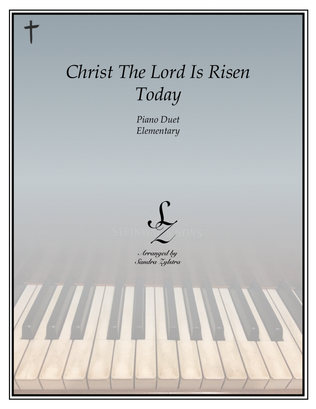 Book cover for Christ The Lord Is Risen Today (elementary piano with optional duet)