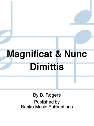 Book cover for Magnificat & Nunc Dimittis