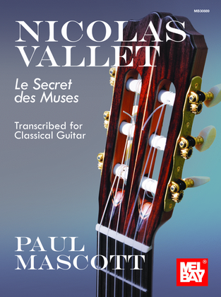 Book cover for Nicolas Vallet: Le Secret des Muses Transcribed for Classical Guitar