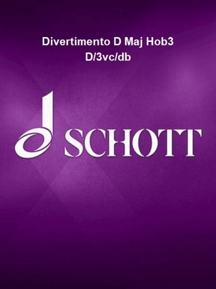 Book cover for Divertimento D Maj Hob3 D/3vc/db