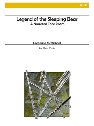 Book cover for Legend of the Sleeping Bear for Flute Choir and Narrator