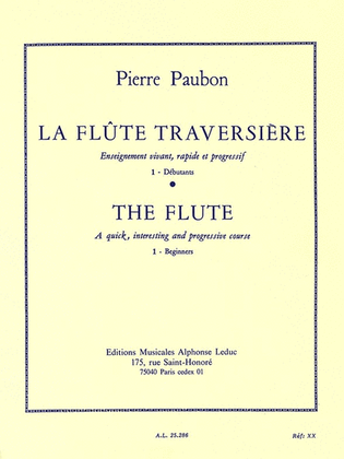Book cover for La Flute Traversiere Vol.1 (flute Solo)