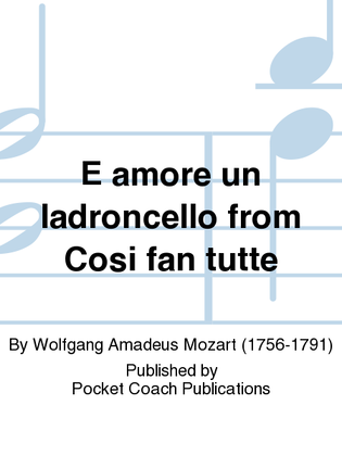 Book cover for E amore un ladroncello from Cosi fan tutte