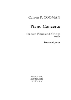 Book cover for Piano Concerto for Piano and Strings