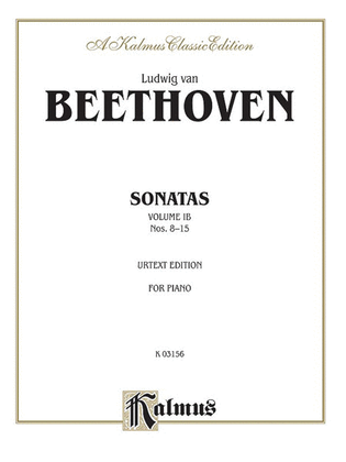 Book cover for Sonatas (Urtext), Volume 1B