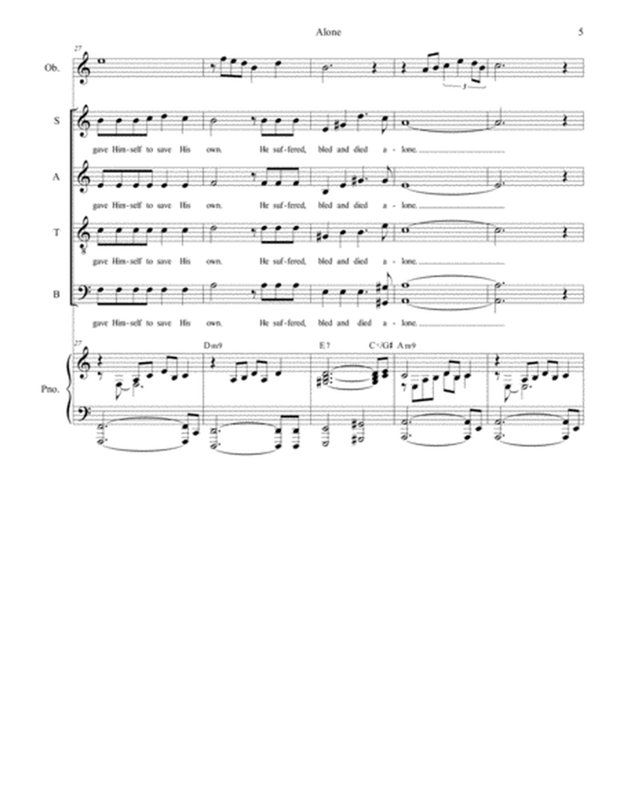 Alone (for SATB) image number null