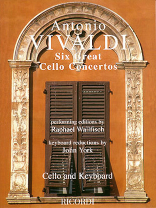 Book cover for Six Great Cello Concertos