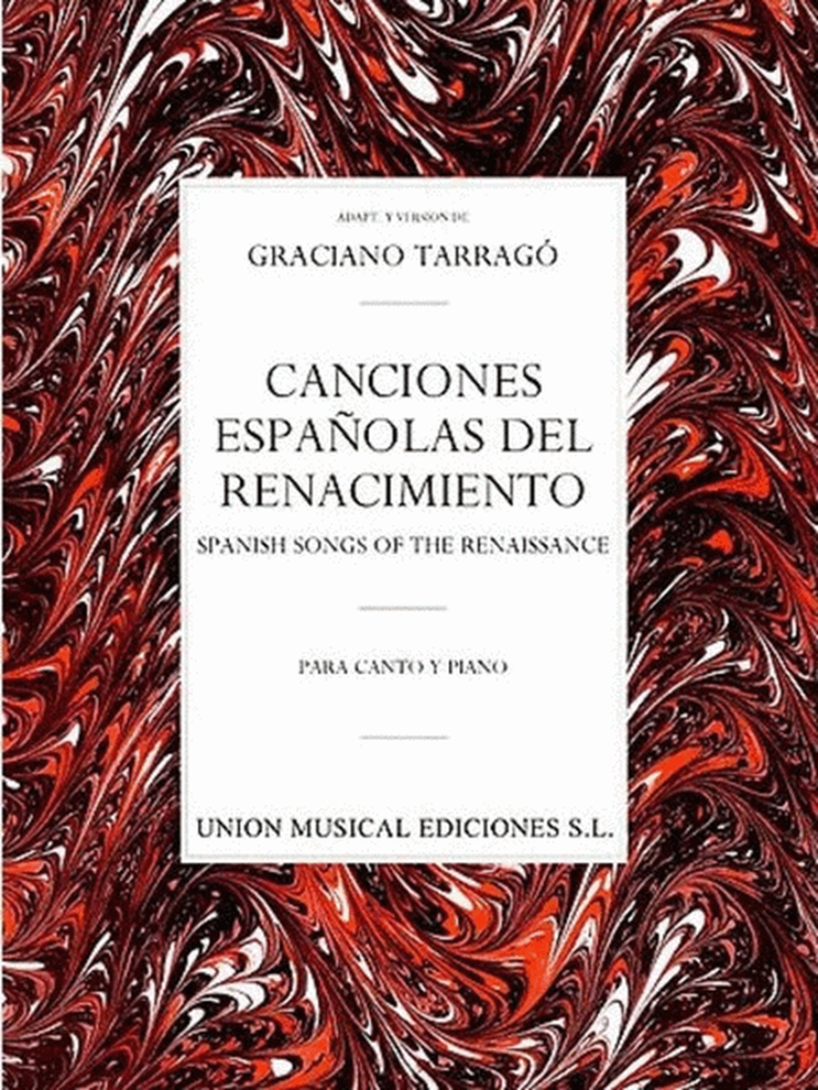 Tarrago Canciones Espanolas Voice/Piano