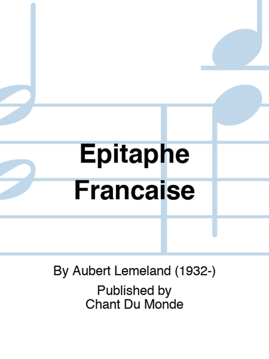 Epitaphe Francaise