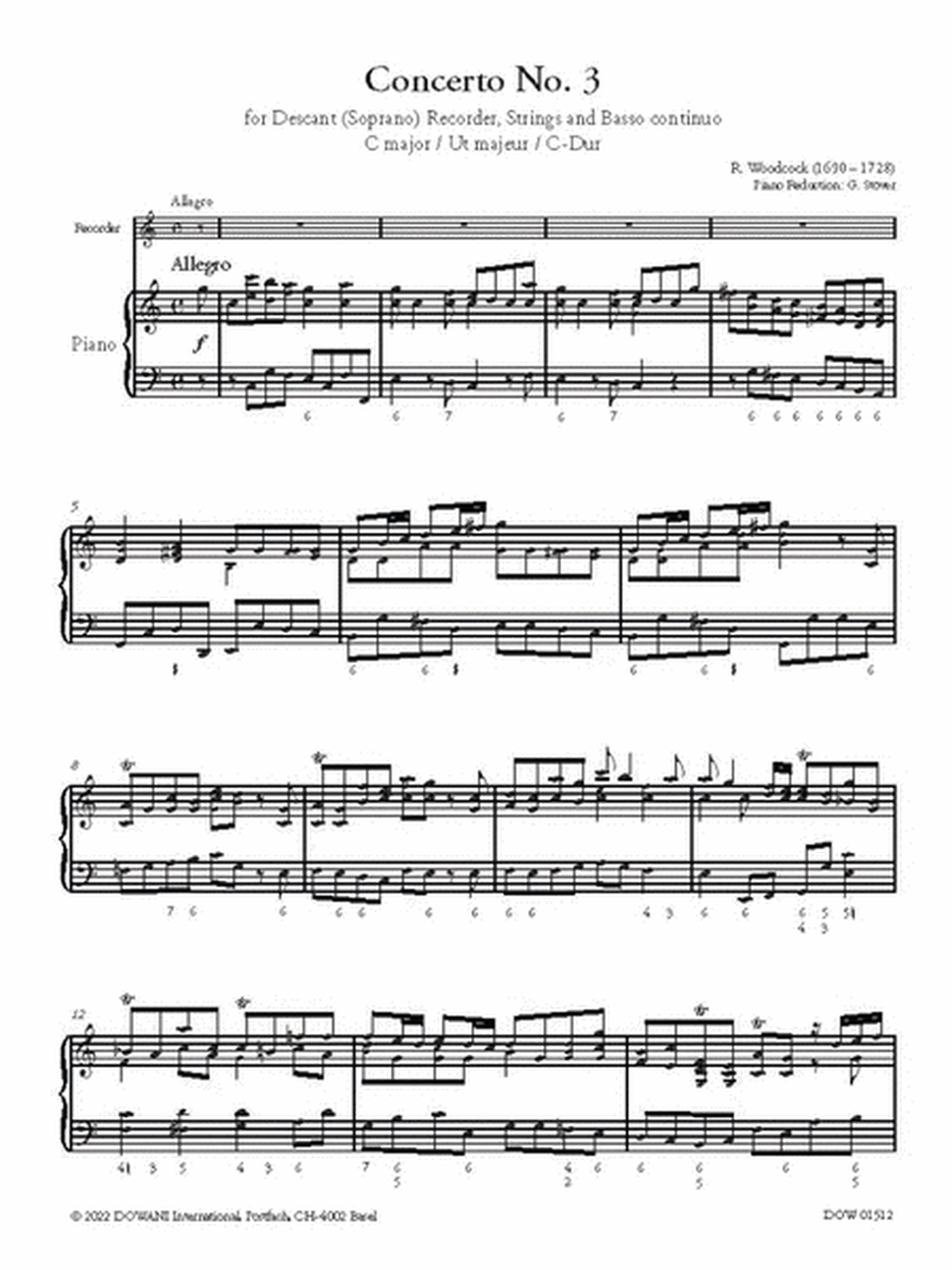 Concerto for Descant (Soprano) Recorder