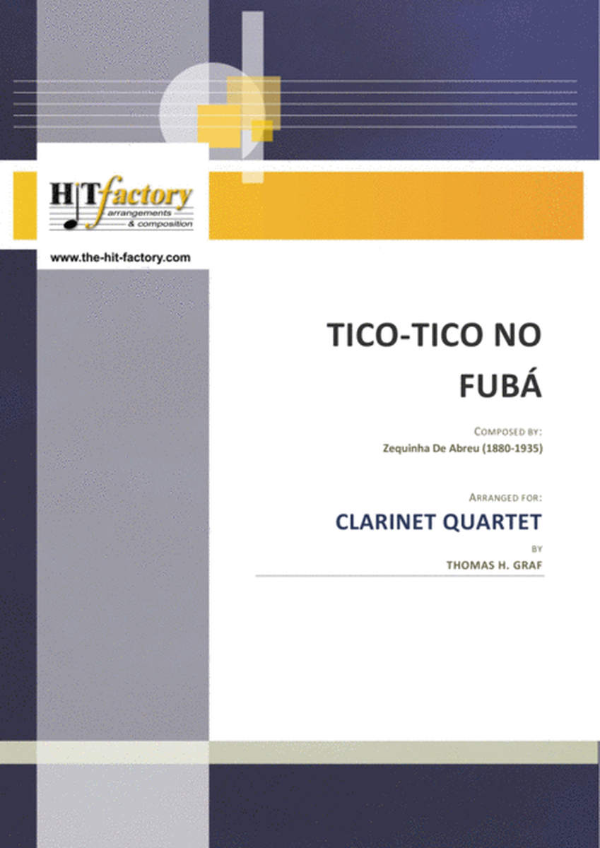 Tico-Tico no Fubá - Choro - Clarinet Quartet image number null