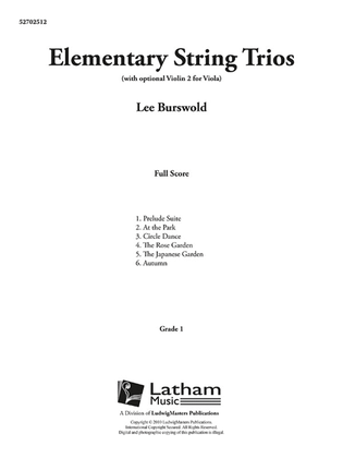 Book cover for Elementary String Trios