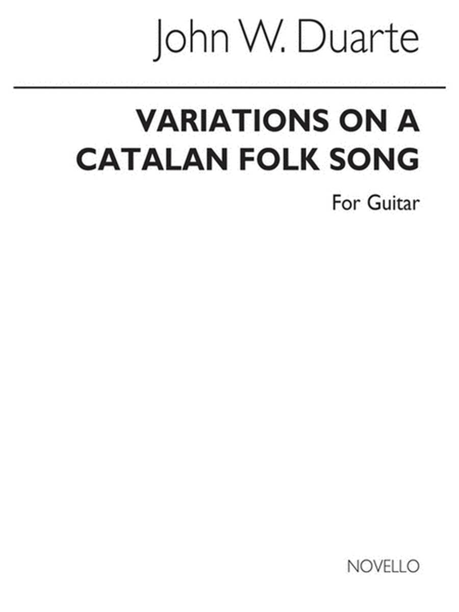 Duarte Variations Catalan F/Song Guitar