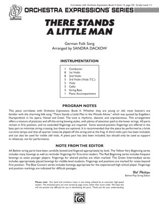 Book cover for There Stands a Little Man: Score