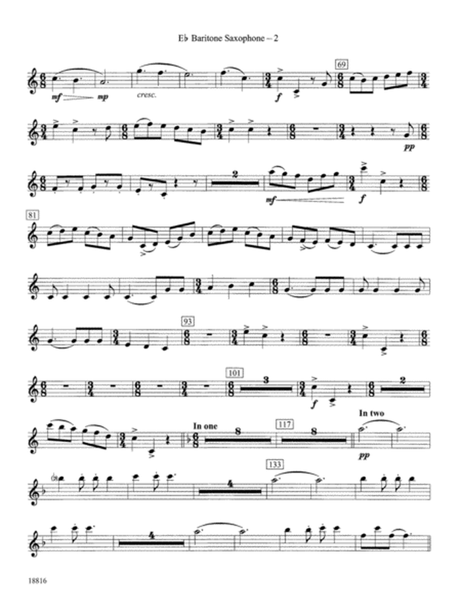 Canarios Fantasia: E-flat Baritone Saxophone