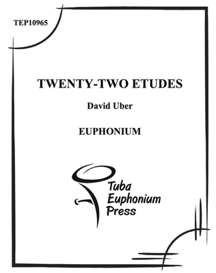 Book cover for Twenty-Two Etudes