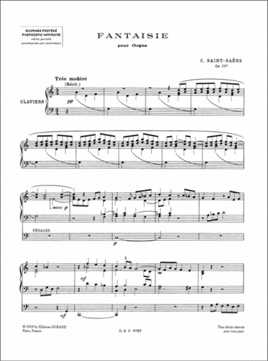 Fantasie No.3 Op.157