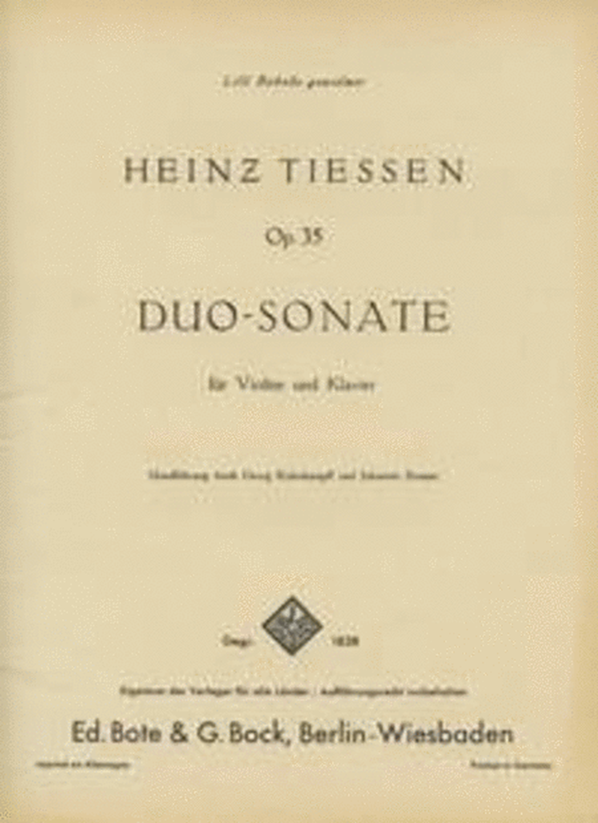 Duo-Sonata op. 35