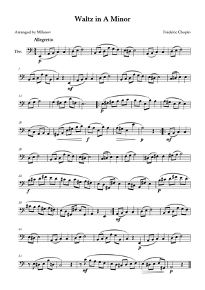 Book cover for Waltz in A Minor | B. 150, Op. Posth. | Chopin | Trombone