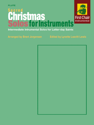 Book cover for Sacred Christmas Solos for Instruments - Flute