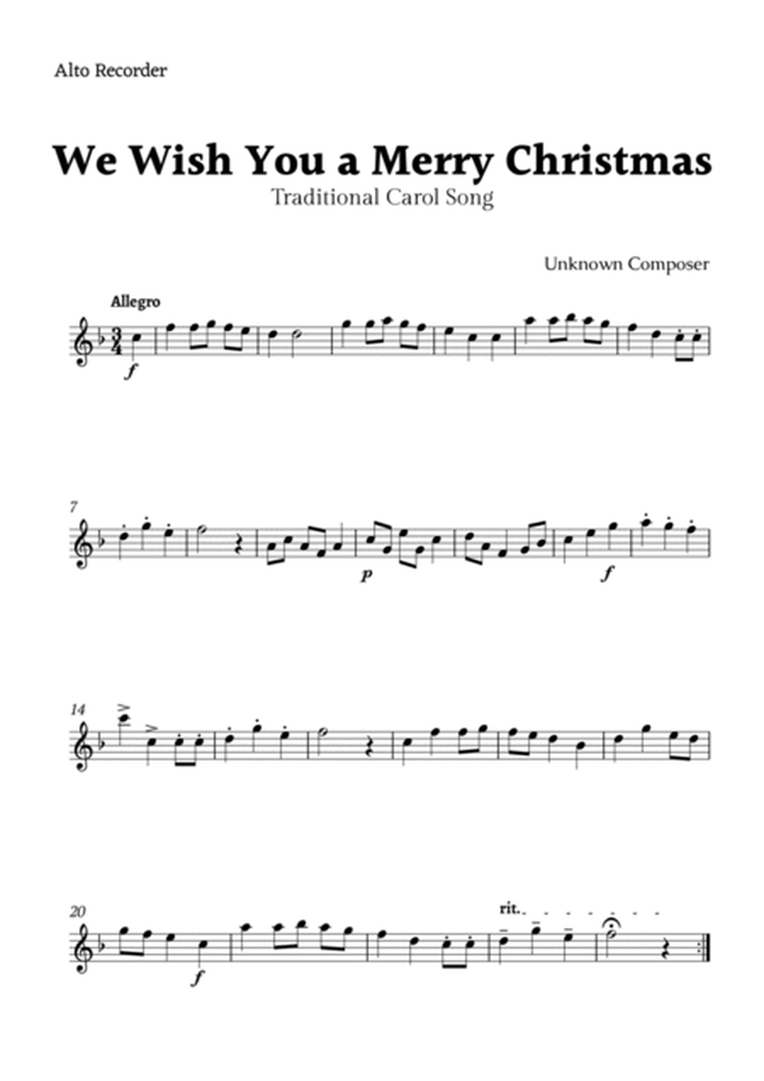 We Wish you a Merry Christmas for Recorder Duet image number null