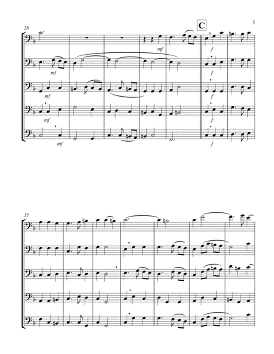 And the Glory of the Lord (from "Messiah") (F) (Euphonium Quintet - Bass Clef) image number null