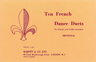 Book cover for 10 French Dance Duets