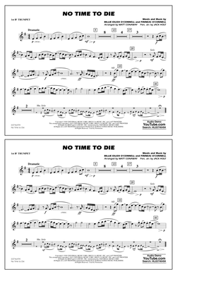 Book cover for No Time to Die (arr. Matt Conaway & Jack Holt) - 1st Bb Trumpet