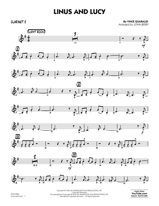 Book cover for Linus and Lucy (arr. John Berry) - Bb Clarinet 2