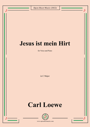 Book cover for Loewe-Jesus ist mein Hirt,in C Major,for Voice and Piano