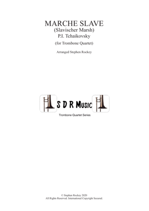 Book cover for Marche Slave for Trombone Quartet