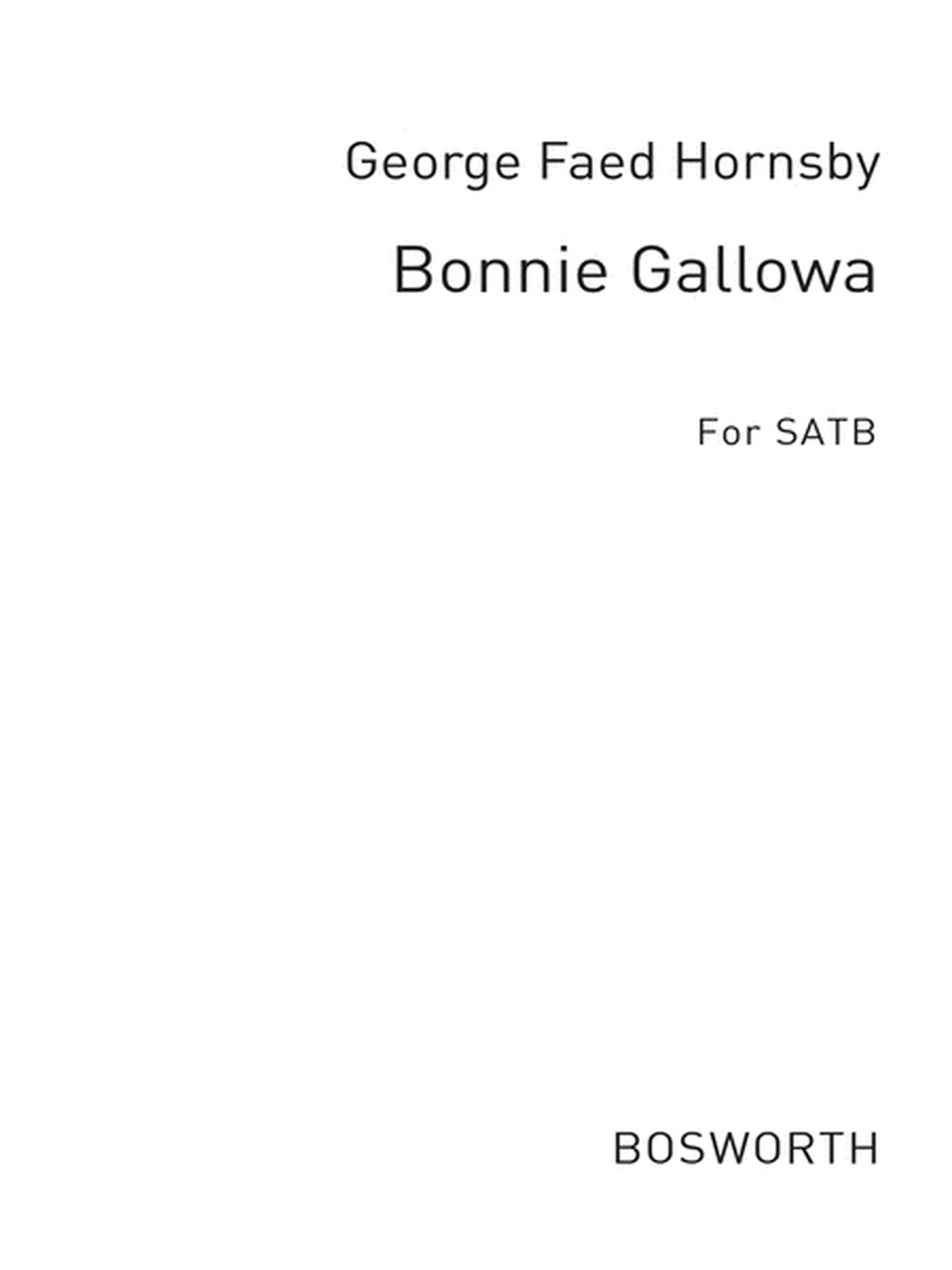 Hornsby, G F Bonnie Gallowa'