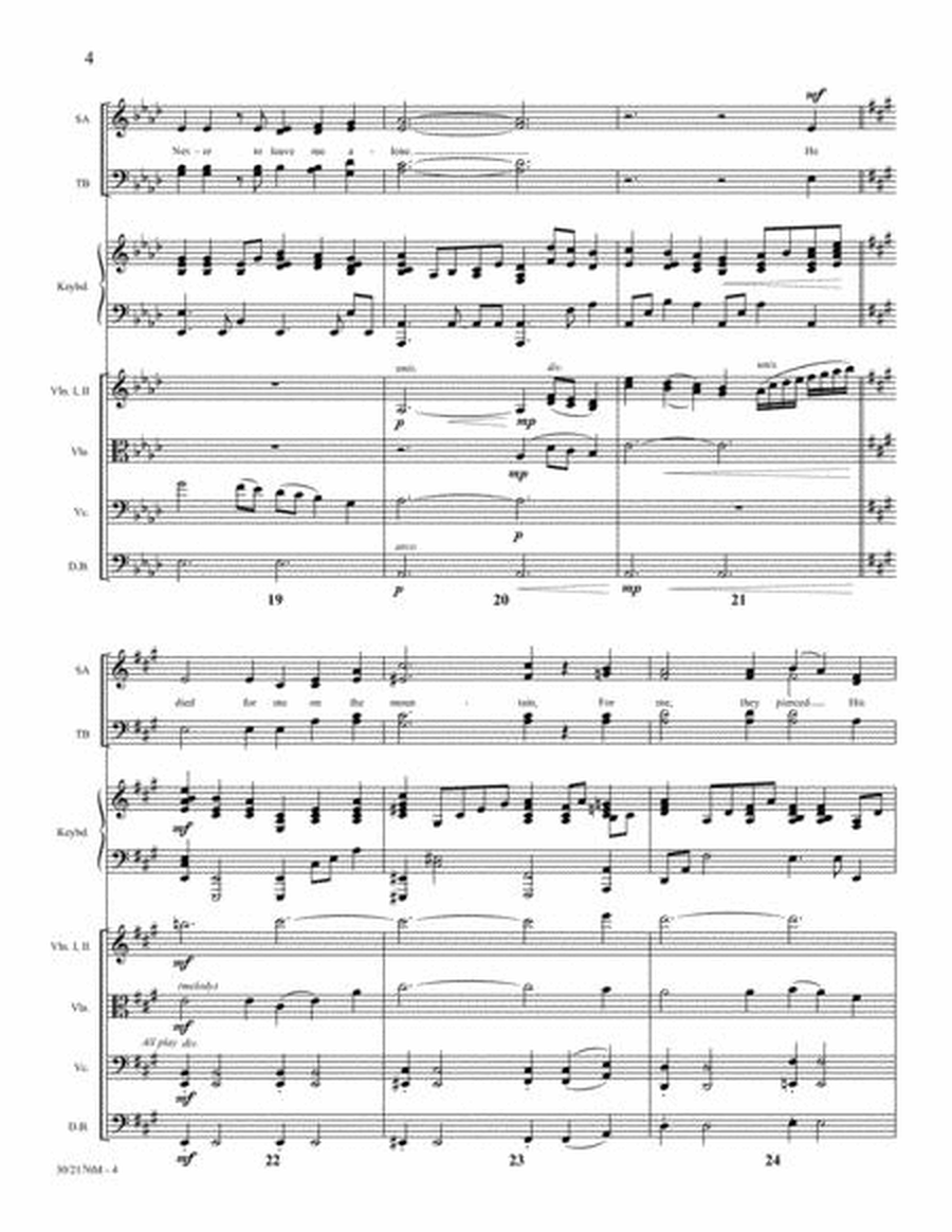 No, Never Alone - String Orchestra Score/Parts