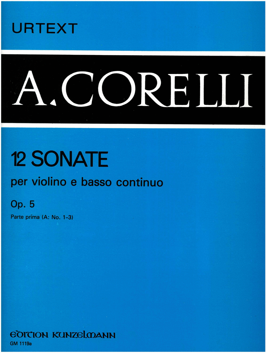 12 Sonatas for violin and basso continuo, Volume 1