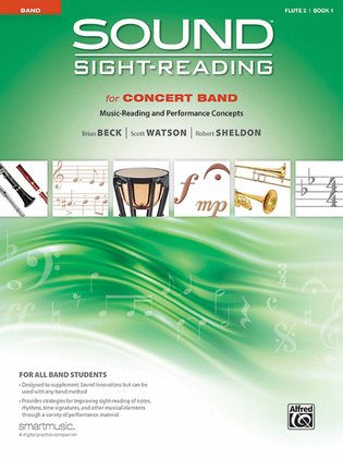 Book cover for Sound Sight-Reading for Concert Band, Book 1