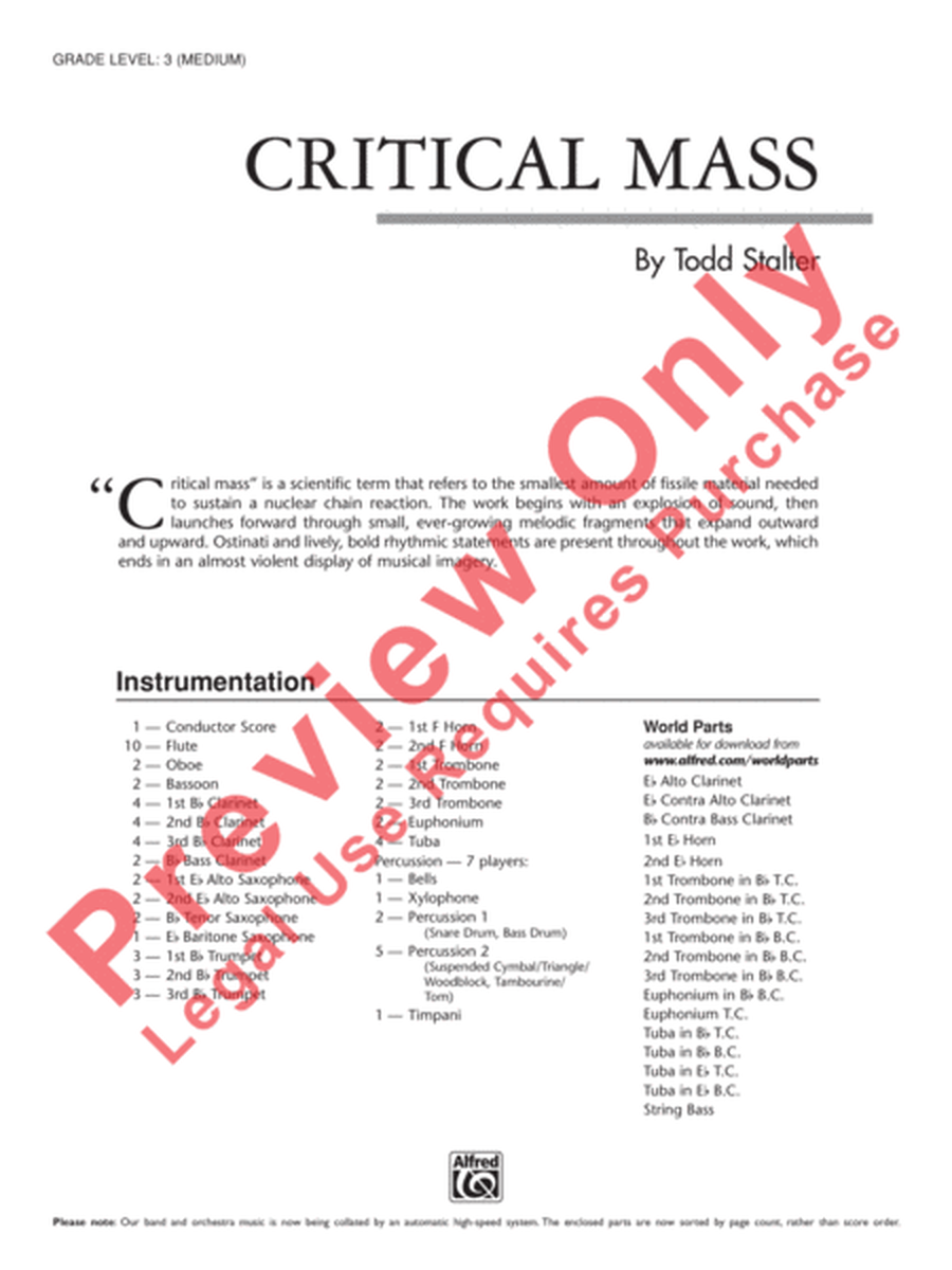 Critical Mass