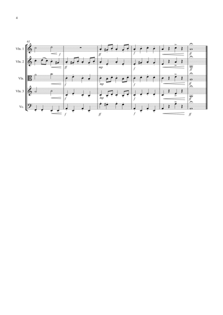 Symphony No.40 (1st movement) for String Quartet image number null