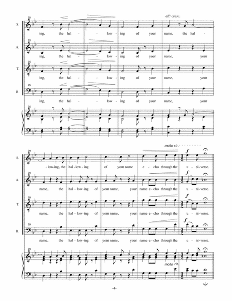 Today's Lord's Prayer, for Chorus SATB a Capella image number null