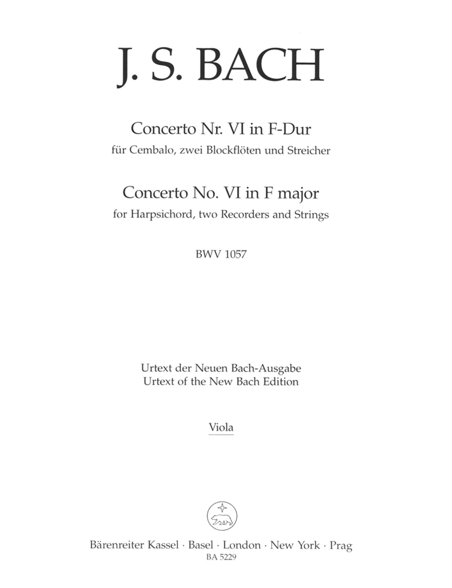 Cembalokonzert VI - Harpsichord Concerto VI